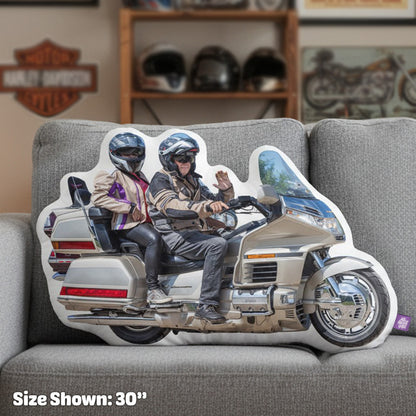 Custom Shaped Motorcycle Pillow