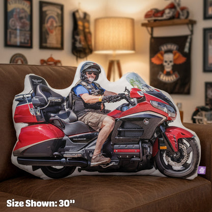Custom Shaped Motorcycle Pillow