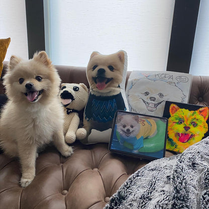 Pomeranian Custom Shaped Pillow
