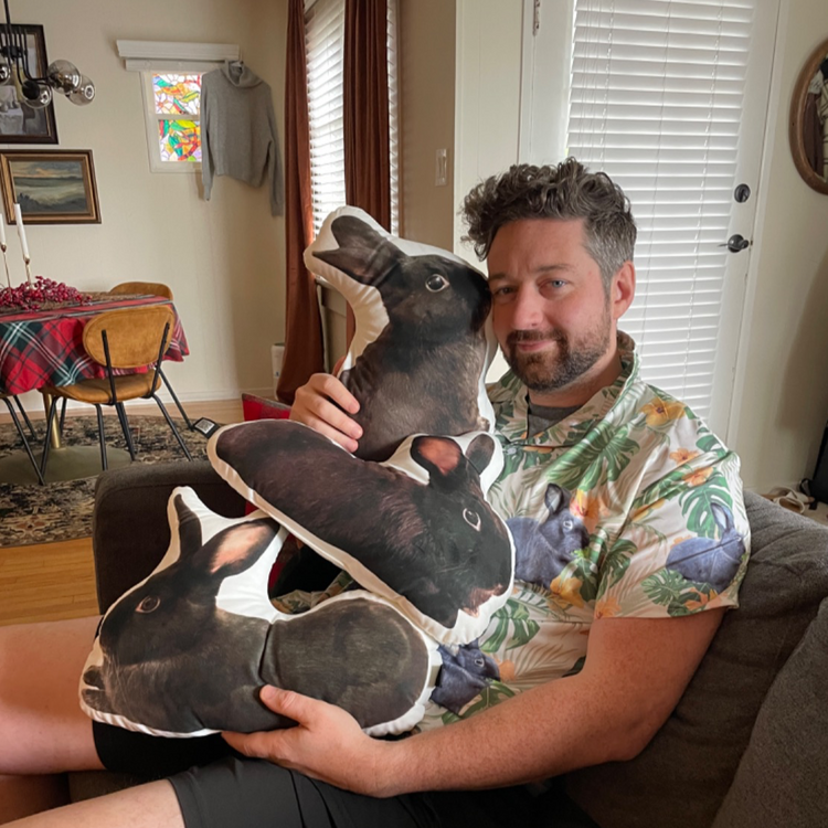 Bunny Custom Shaped Pillow