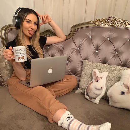 Rabbit Custom Shaped Pillow