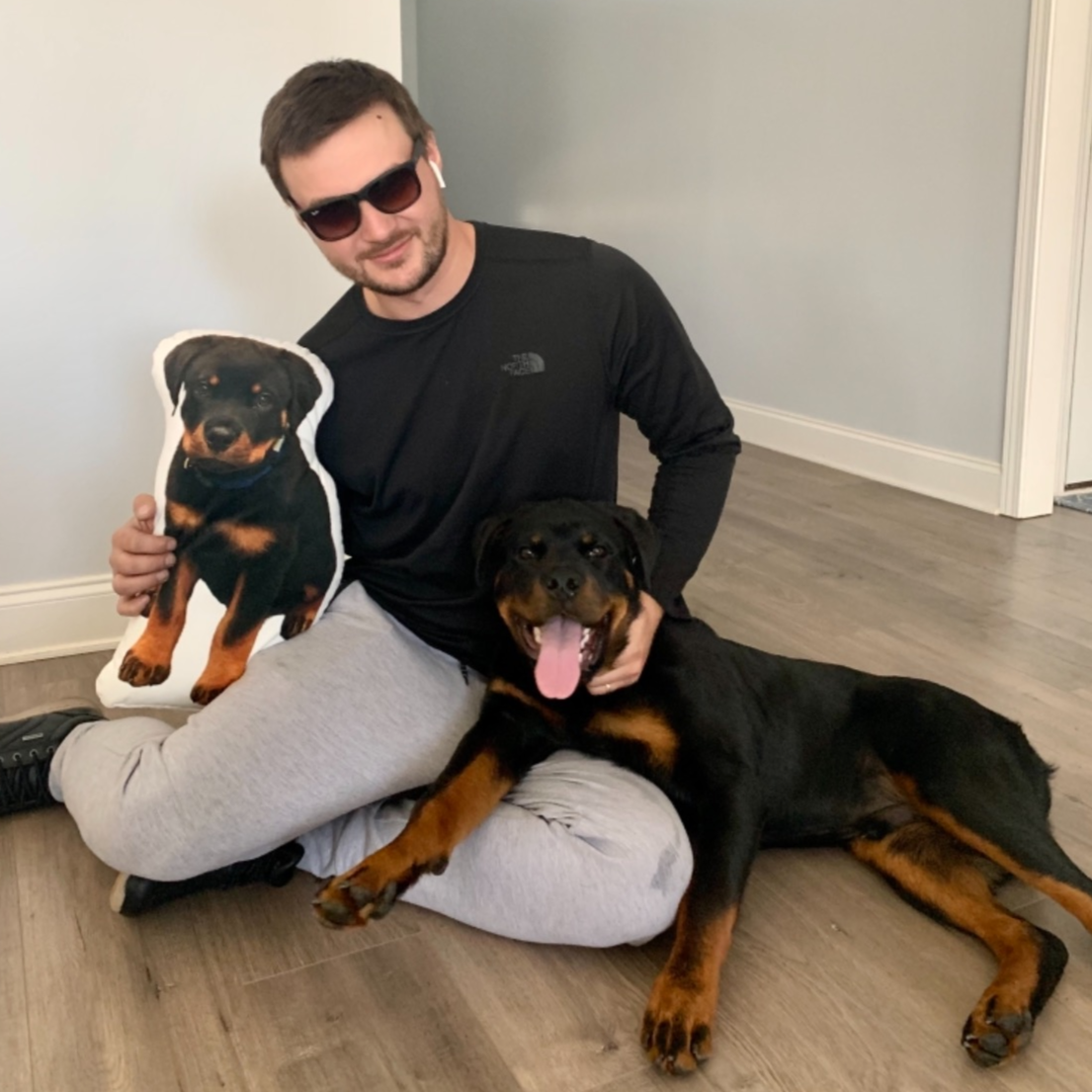 Rottweiler Custom Shaped Pillow