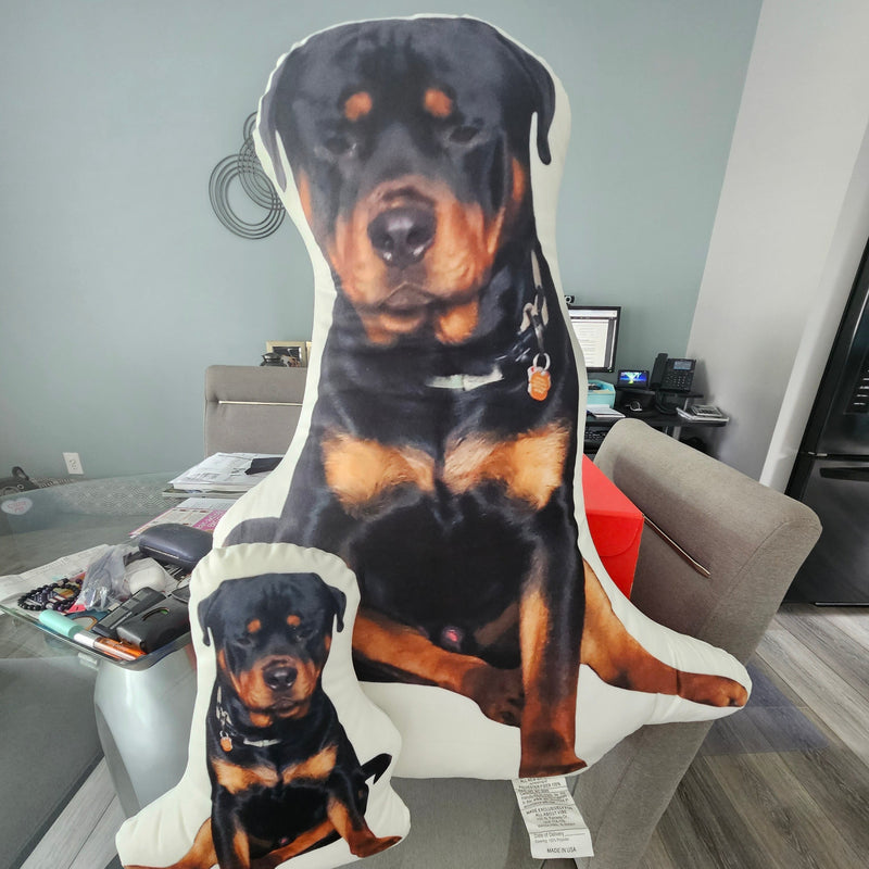 Rottweiler Custom Shaped Pillow