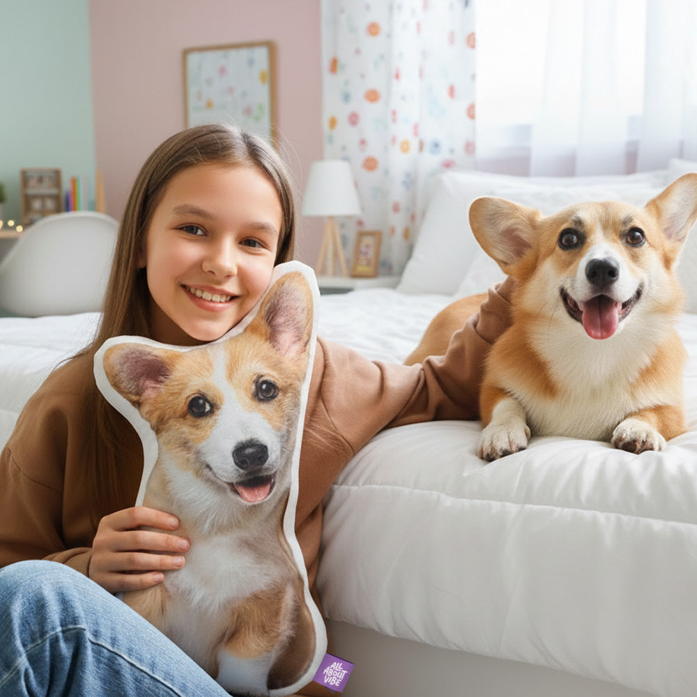 Custom Shaped Fur Friend Pillow | All About Vibe | Made in USA