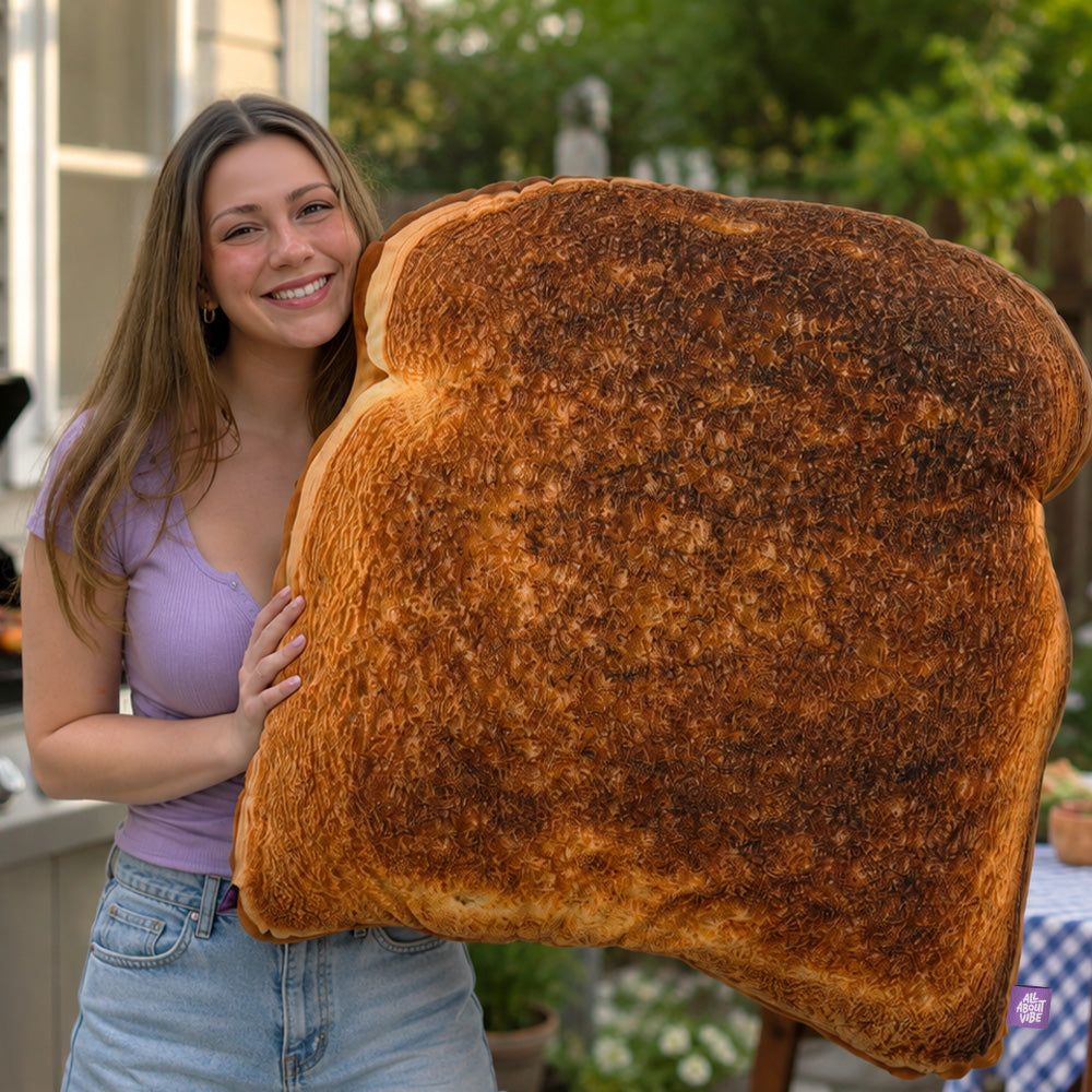 Bread Toast Throw Pillow