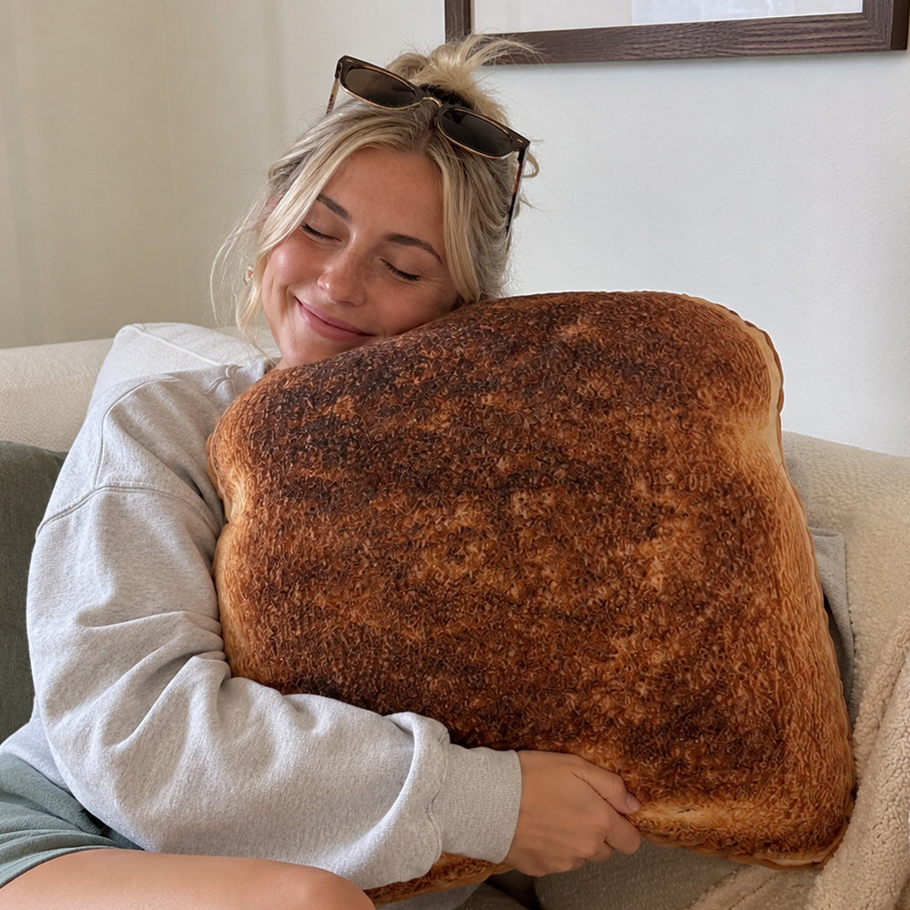 Bread Toast Throw Pillow
