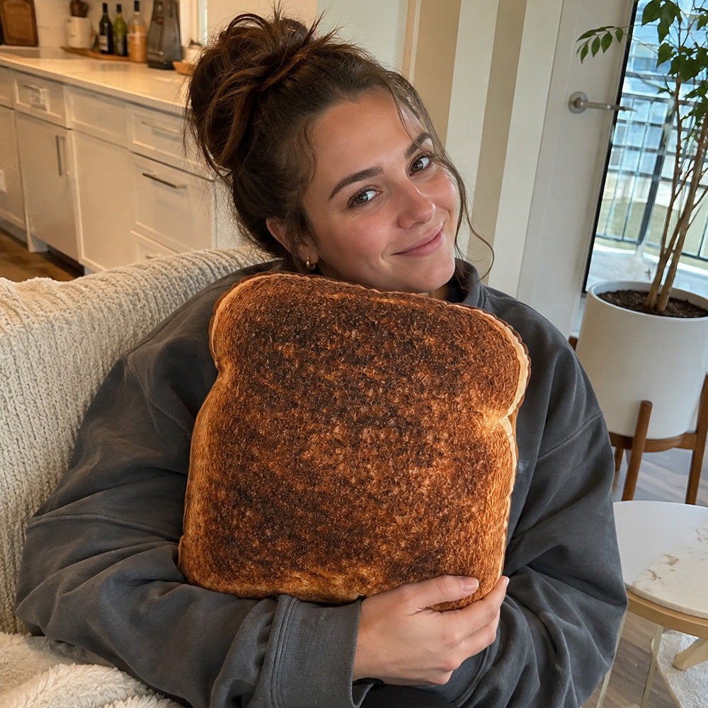 Bread Toast Throw Pillow