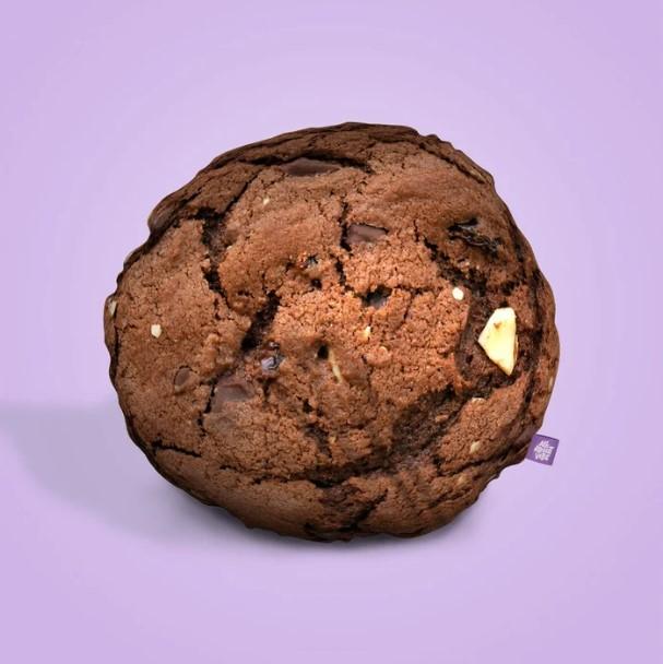 Cookie Pillow | All About Vibe – Life-Like 3D Chocolate Cookie Throw Pillow | Funny Cozy Room Decor & Foodie Gift | Soft & Huggable, Made in USA