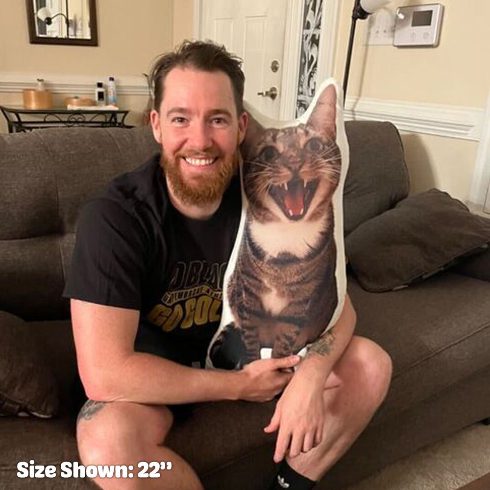 Custom Shaped Pillow For Cat Parents