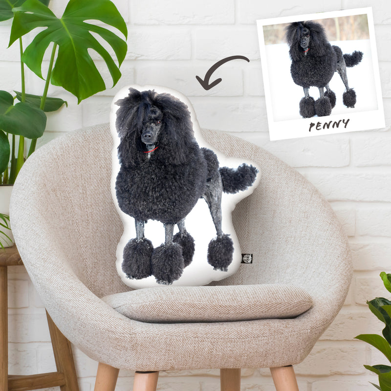 Poodle Custom Shaped Pillow