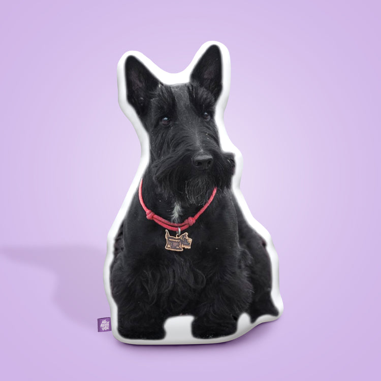 Almohada Personalizada con Forma de Terrier Escocés