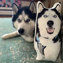 Custom Husky Shaped Dog Pillow