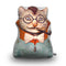 Eclectic Cat Throw Pillow By Animal Crew - by all about vibe