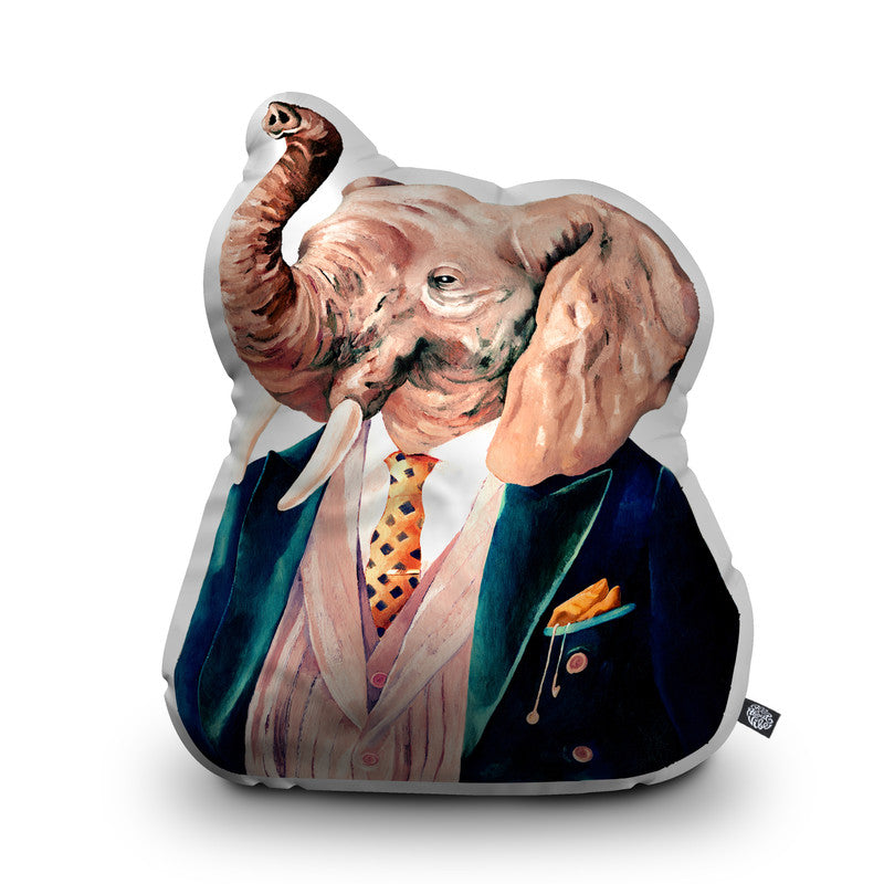 Elephant Throw Pillow By Animal Crew - by all about vibe