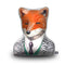 Fox Throw Pillow By Animal Crew - by all about vibe