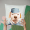 Delivery Dog Throw Pillow By Animal Crew