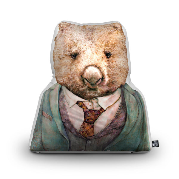 Wombat Shaped Throw Pillow by Animal Crew - by all about vibe