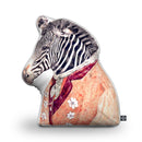 Zebra Shaped Throw Pillow by Animal Crew - by all about vibe