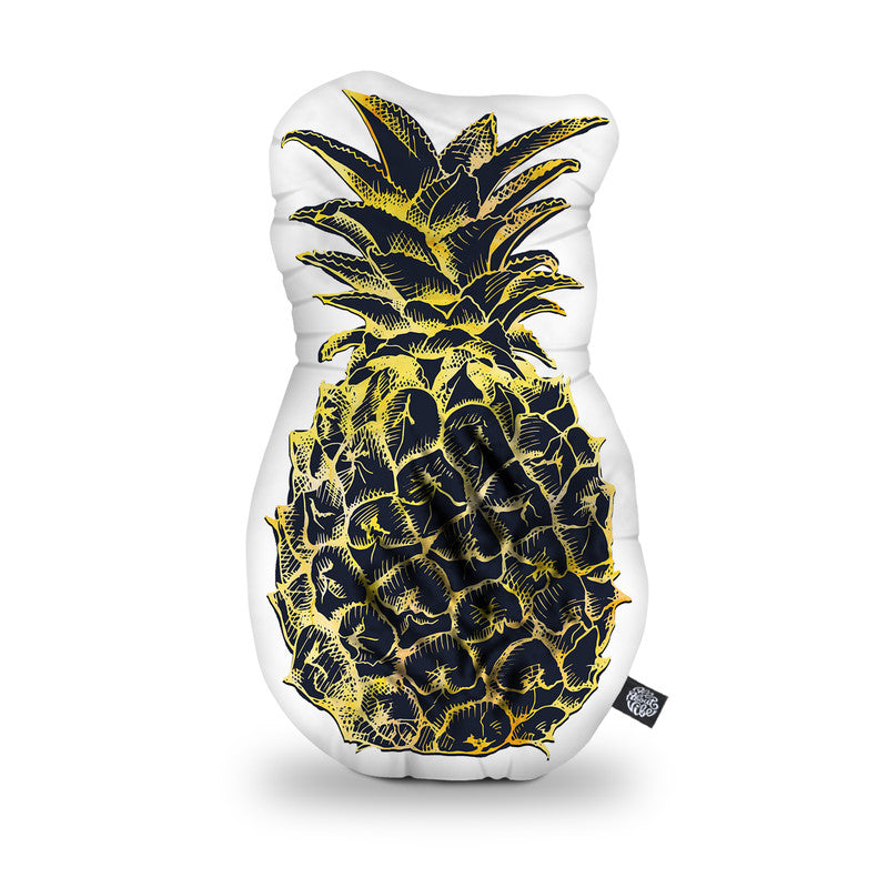 Pineapple Yellowaped Throw Pillow By Amanda Greenwood - by all about vibe