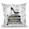 Bookstackoes Gray V Throw Pillow By Amanda Greenwood