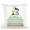 Gold Teal Book Stack With Pearls & PerfumeÊ Throw Pillow By Amanda Greenwood