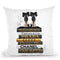 Gold & Black Book Stack With Black Heel, Inky Throw Pillow By Amanda Greenwood
