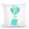 Balloons And Gift Bags, TealÊ Throw Pillow By Amanda Greenwood