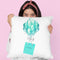Balloons And Gift Bags, TealÊ Throw Pillow By Amanda Greenwood