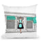 Shop Front Teal, Withopping Audrey Throw Pillow By Amanda Greenwood