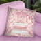 Blush Fashion Books On Peach Flower Wall Throw Pillow By Amanda Greenwood