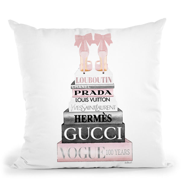 Accents, Throw Pillow Gucci Prada Dior Louis Designers