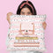 Books Medium Blush With Quilted Bag. Pink Stripes Black Dots Throw Pillow By Amanda Greenwood