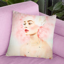 Pink Beauty Throw Pillow By Amanda Greenwood