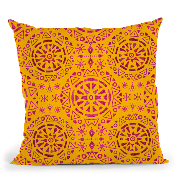 Africa Circular Pattern Ii Throw Pillow By Andrea Haase