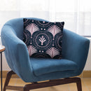 Art Deco Blue Gold Xi Throw Pillow By Andrea Haase