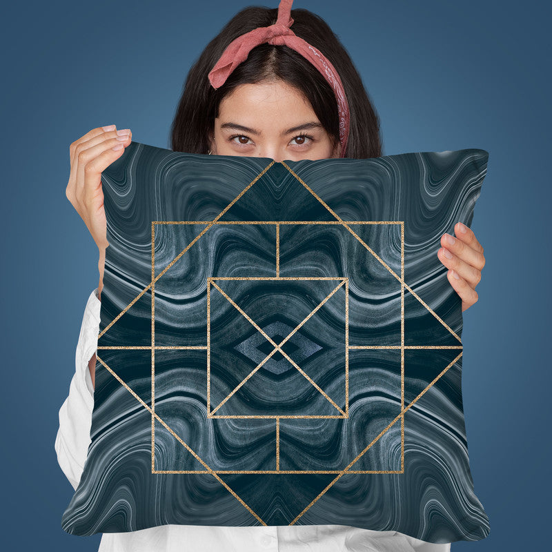 Art Deco Marble Throw Pillow By Andrea Haase