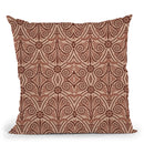 Art Deco Pastel Brown Throw Pillow By Andrea Haase