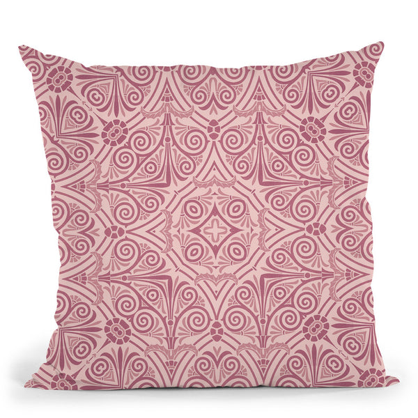 Art Deco Pastel Pink Throw Pillow By Andrea Haase
