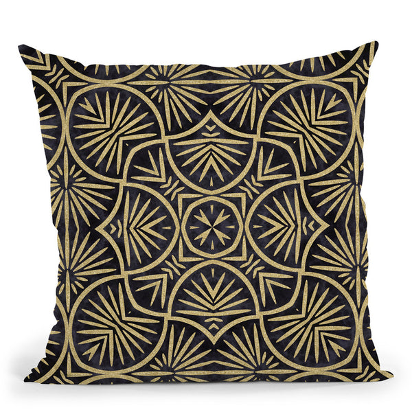 Art Deco Pattern Throw Pillow By Andrea Haase