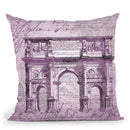 Baroque Purple Throw Pillow By Andrea Haase