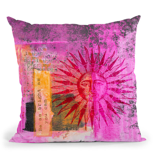 Be Bright Throw Pillow By Andrea Haase