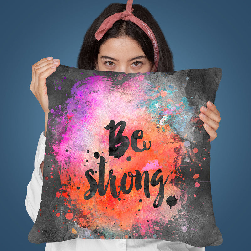 Be Strong Throw Pillow By Andrea Haase