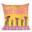 Best Friends Birds Throw Pillow By Andrea Haase