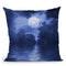 Blue Water Moon Throw Pillow By Andrea Haase