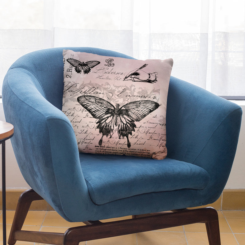 Butterfly And Paris I Throw Pillow By Andrea Haase