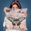 Butterfly And Paris I Throw Pillow By Andrea Haase