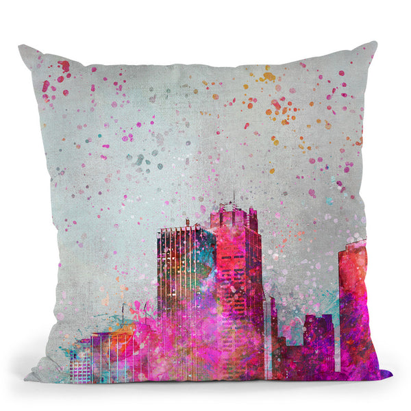 City Of Colors Throw Pillow By Andrea Haase