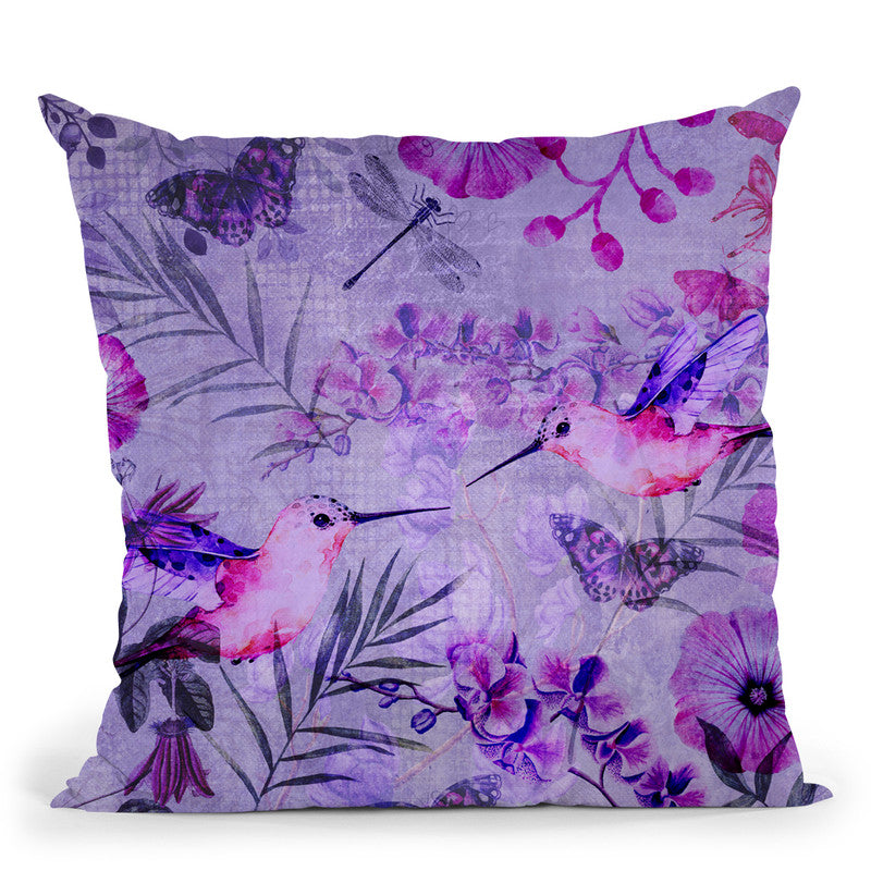 Exotic Purple Throw Pillow By Andrea Haase