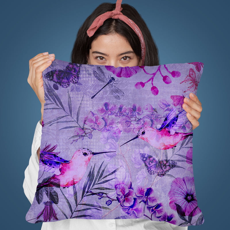 Exotic Purple Throw Pillow By Andrea Haase