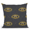 Eye Pattern Gold Throw Pillow By Andrea Haase